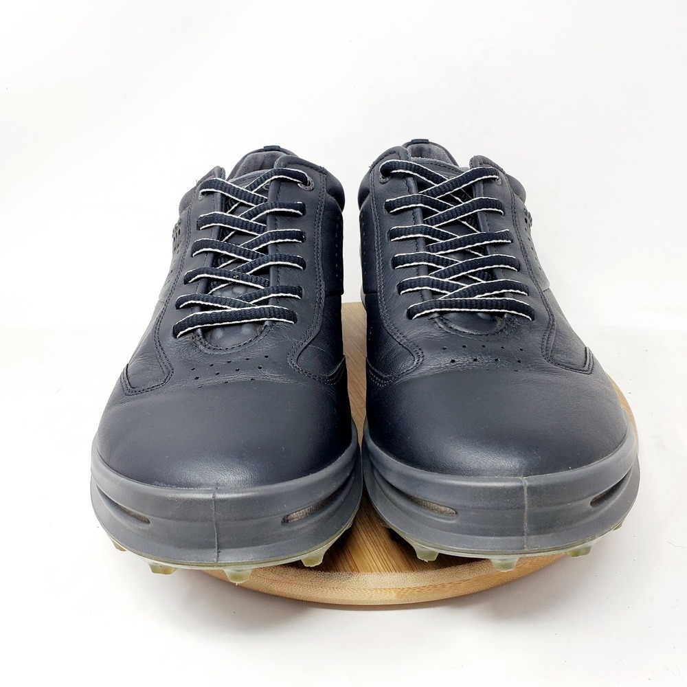 ECCO Cage Pro Golf Shoes Mens 43 Shoes Black Leather Hydromax Spikeless Sneaker - Picture 3 of 13